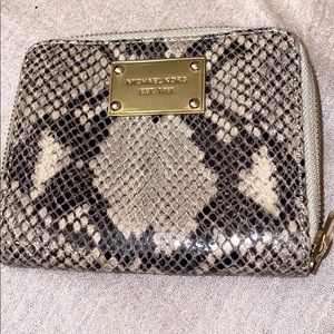Michael Kors Snakeskin Python Wallet